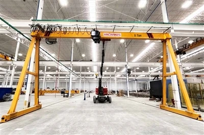 Projet européen de grue à portique monopoutre pour l'acier du Burundi